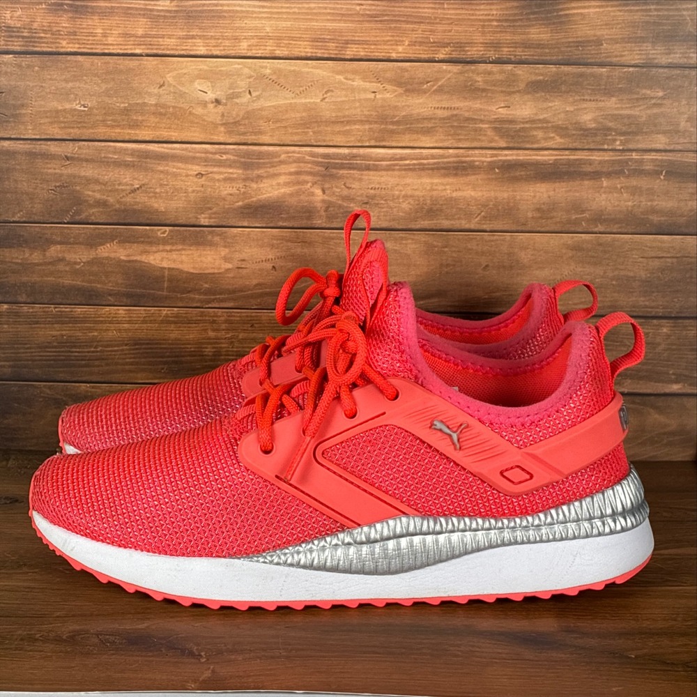 Puma Pacer Next Cage Womens Red Running Shoes 371873-01 Size 6C
